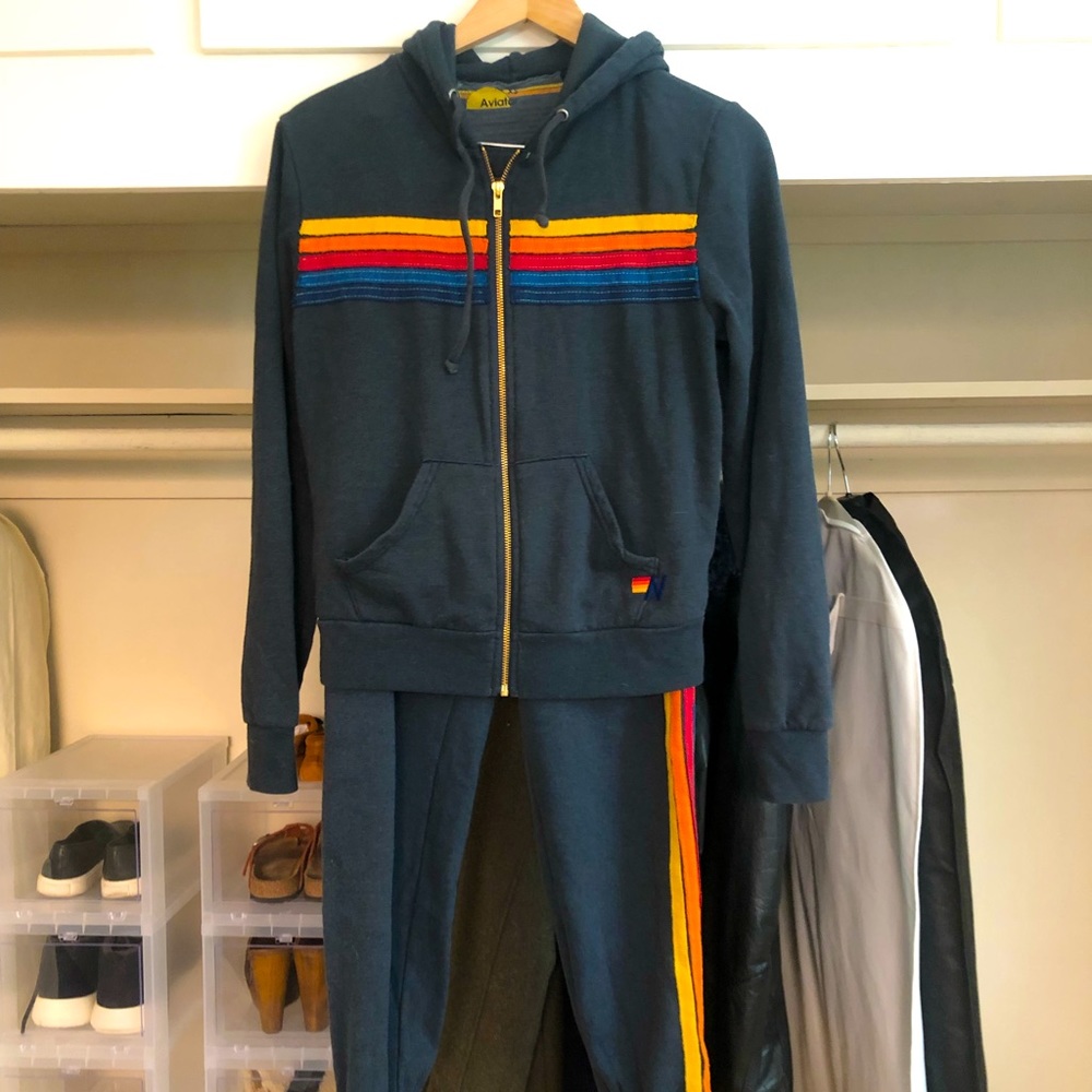 Aviator Nation 5 Stripe Sweatsuit